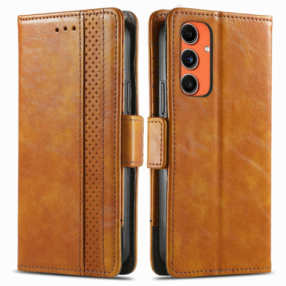 CaseNeo Splicing Dual Magnetic Buckle Leather Phone Case