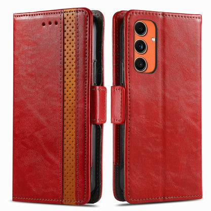 CaseNeo Splicing Dual Magnetic Buckle Leather Phone Case