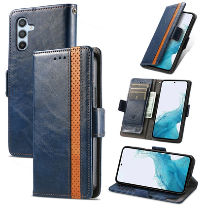 CaseNeo Splicing Dual Magnetic Buckle Leather Phone Case
