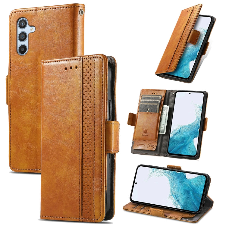 CaseNeo Splicing Dual Magnetic Buckle Leather Phone Case