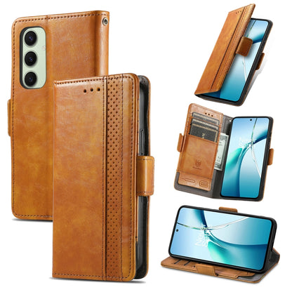 CaseNeo Splicing Dual Magnetic Buckle Leather Phone Case