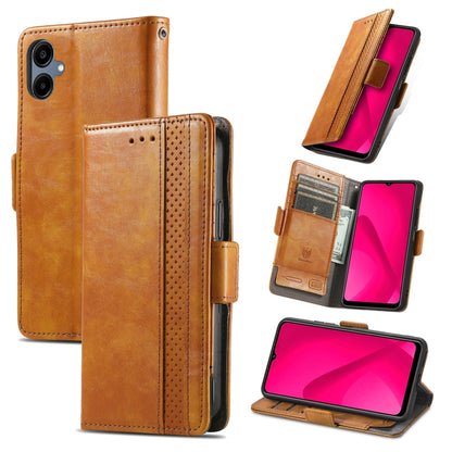 CaseNeo Splicing Dual Magnetic Buckle Leather Phone Case
