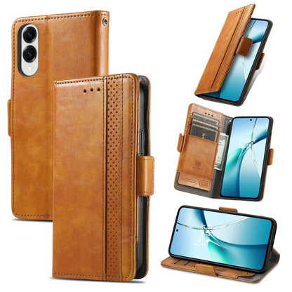 CaseNeo Splicing Dual Magnetic Buckle Leather Phone Case