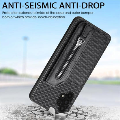 Carbon Fiber Horizontal Flip Zipper Wallet Phone Case, For Samsung Galaxy S25 Edge 5G������������...