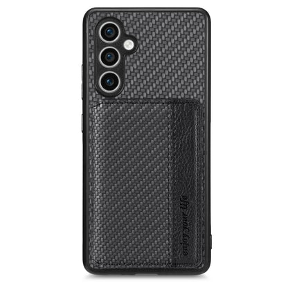 Carbon Fiber Magnetic Card Wallet RFID Blocking Phone Case, For Samsung Galaxy S25 Edge 5G�������...