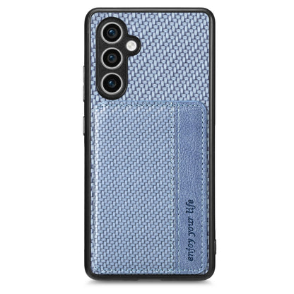 Carbon Fiber Magnetic Card Wallet RFID Blocking Phone Case, For Samsung Galaxy S25 Edge 5G�������...