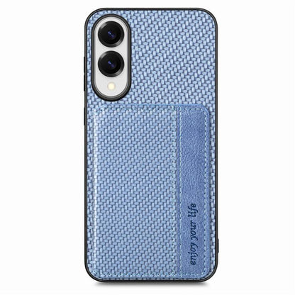 Carbon Fiber Magnetic Card Wallet RFID Blocking Phone Case, For Samsung Galaxy S25 Edge 5G�������...