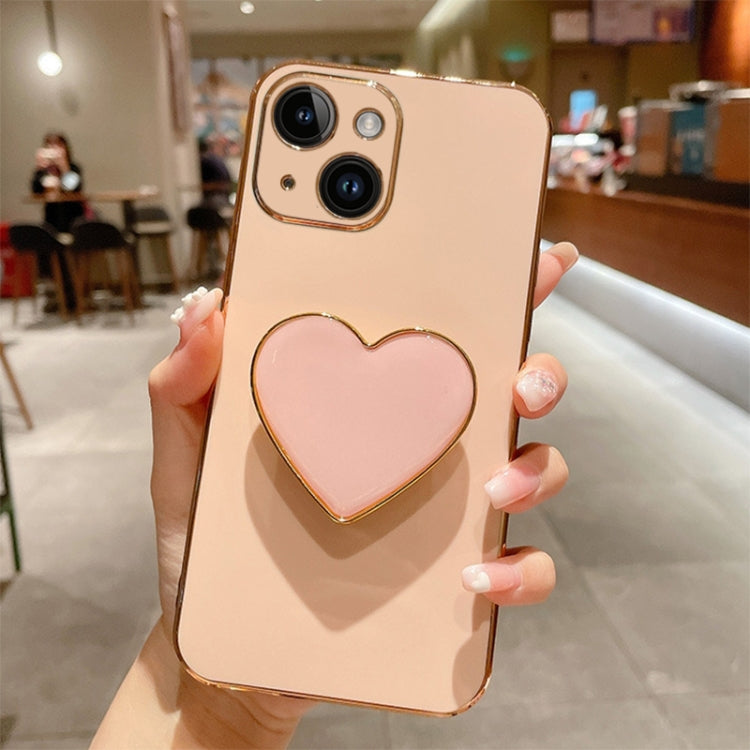 Electroplating Love Heart Holder TPU Phone Case, For iPhone 16 Pro Max, For iPhone 16 Pro��������...