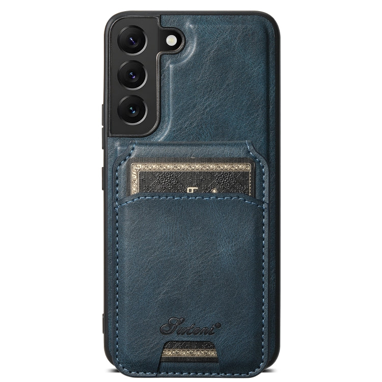 Suteni H15  Oil Eax Leather Detachable Wallet Back Phone Case, For Samsung Galaxy S25 5G���������...