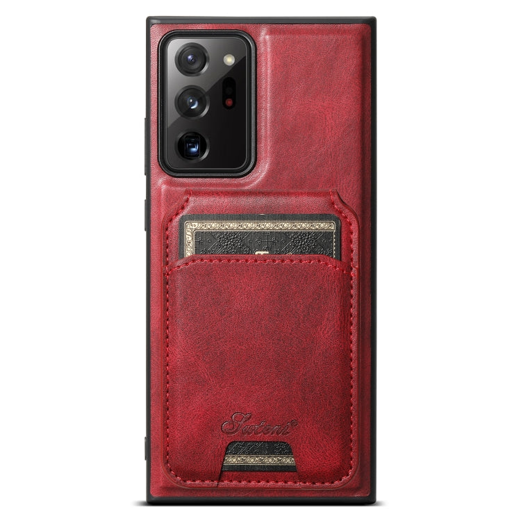 Suteni H15  Oil Eax Leather Detachable Wallet Back Phone Case, For Samsung Galaxy S25 5G���������...