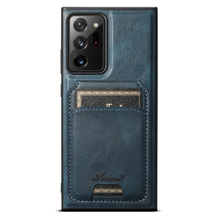 Suteni H15  Oil Eax Leather Detachable Wallet Back Phone Case, For Samsung Galaxy S25 5G���������...
