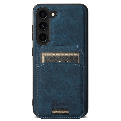 Suteni H16 Litchi Texture Leather Detachable Wallet Back Phone Case, For Samsung Galaxy S25 5G���...