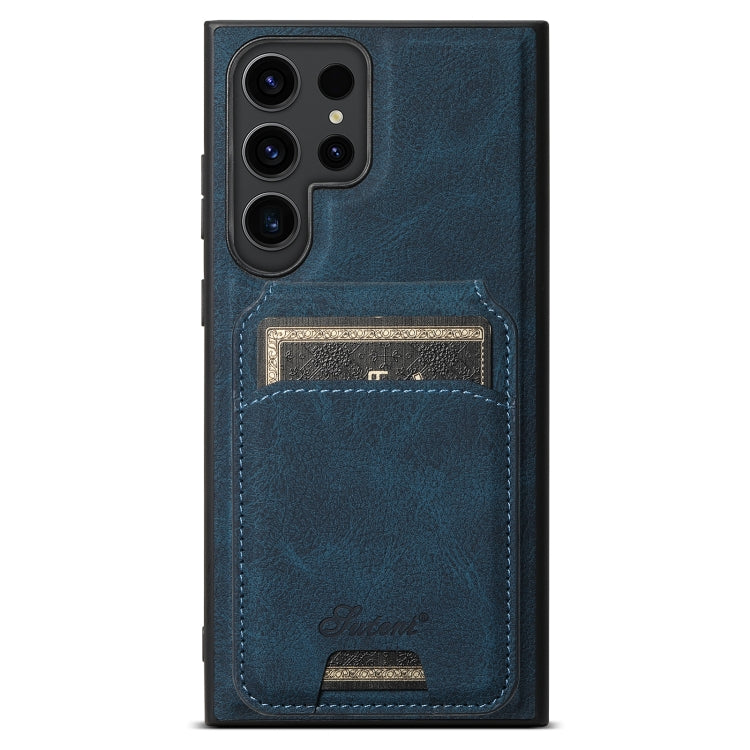 Suteni H16 Litchi Texture Leather Detachable Wallet Back Phone Case, For Samsung Galaxy S25 5G���...