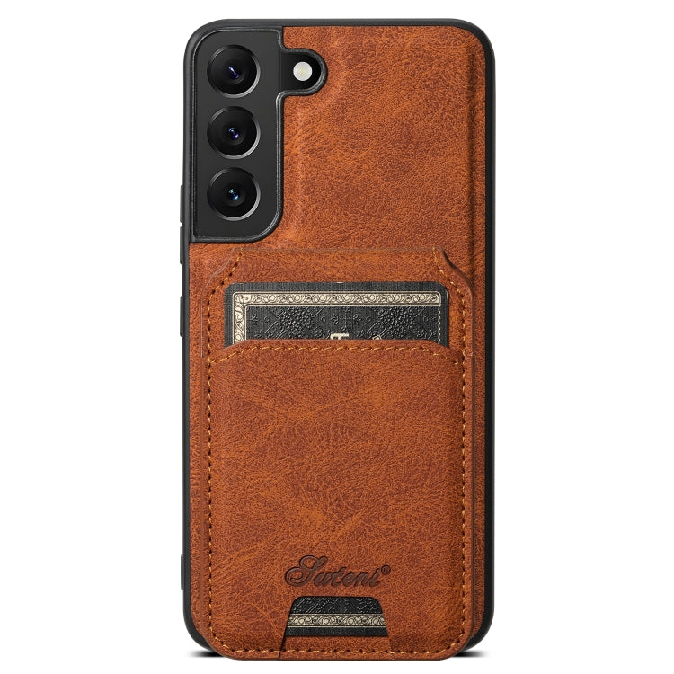 Suteni H16 Litchi Texture Leather Detachable Wallet Back Phone Case, For Samsung Galaxy S25 5G���...