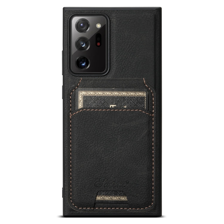 Suteni H16 Litchi Texture Leather Detachable Wallet Back Phone Case, For Samsung Galaxy S25 5G���...