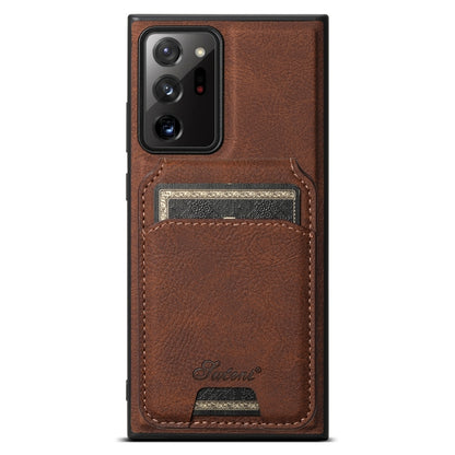 Suteni H16 Litchi Texture Leather Detachable Wallet Back Phone Case, For Samsung Galaxy S25 5G���...