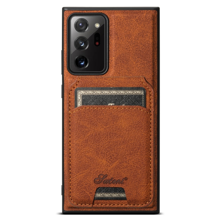 Suteni H16 Litchi Texture Leather Detachable Wallet Back Phone Case, For Samsung Galaxy S25 5G���...