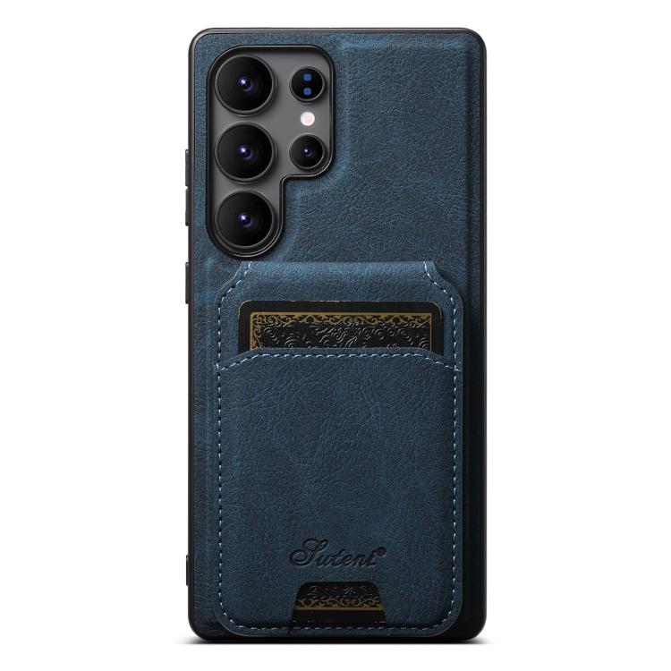 Suteni H16 Litchi Texture Leather Detachable Wallet Back Phone Case, For Samsung Galaxy S25 5G���...