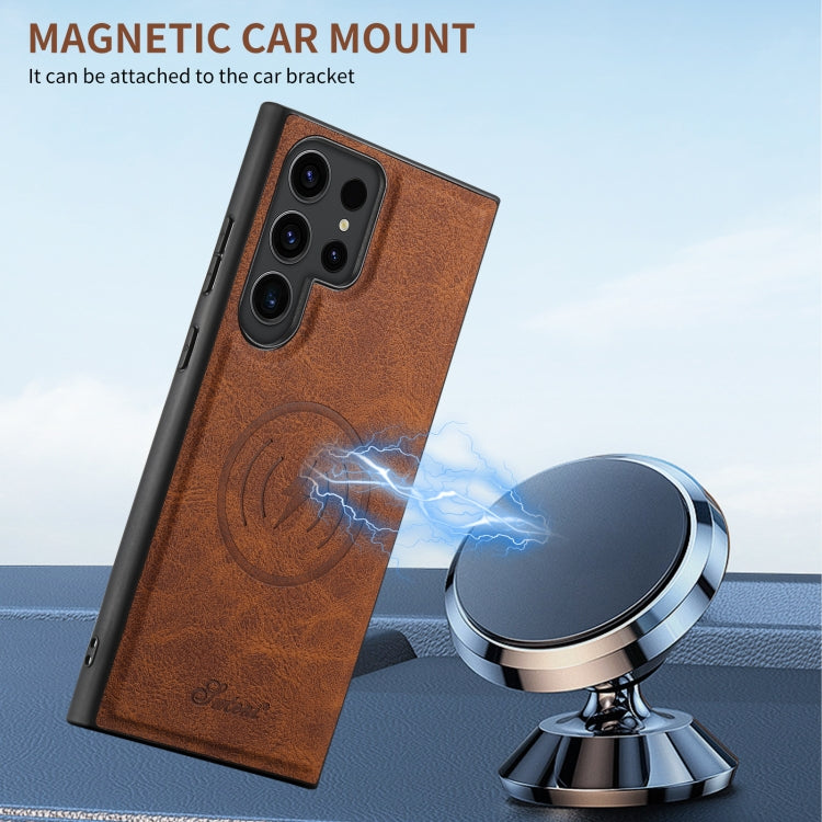Suteni H16 Litchi Texture Leather Detachable Wallet Back Phone Case, For Samsung Galaxy S25 5G���...