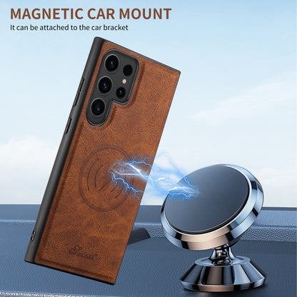Suteni H16 Litchi Texture Leather Detachable Wallet Back Phone Case, For Samsung Galaxy S25 5G���...