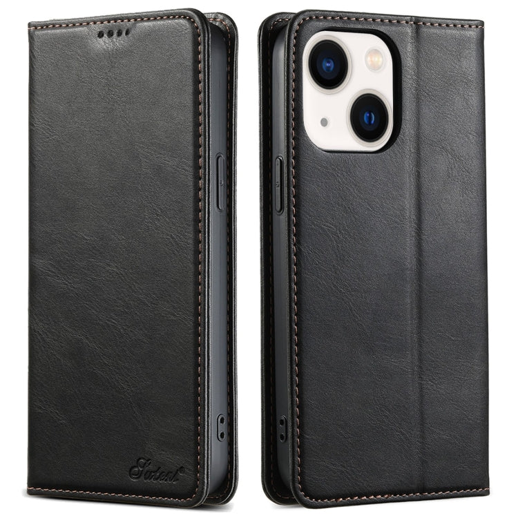 Suteni J02 Oil Wax Wallet Leather Phone Case, For iPhone 16 Pro Max, For iPhone 16 Pro�����������...