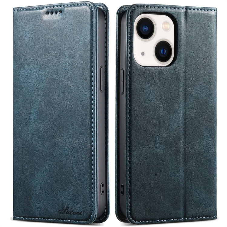 Suteni J02 Oil Wax Wallet Leather Phone Case, For iPhone 16 Pro Max, For iPhone 16 Pro�����������...