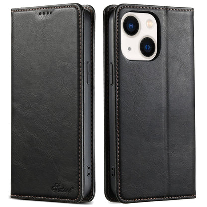Suteni J02 Oil Wax Wallet Leather Phone Case, For iPhone 16 Pro Max, For iPhone 16 Pro�����������...
