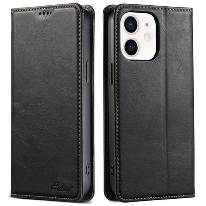 Suteni J02 Oil Wax Wallet Leather Phone Case, For iPhone 16 Pro Max, For iPhone 16 Pro�����������...