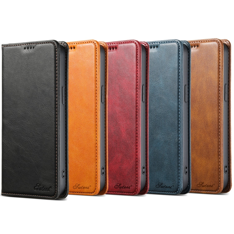 Suteni J02 Oil Wax Wallet Leather Phone Case, For iPhone 11 Pro Max, For iPhone 11���������������...