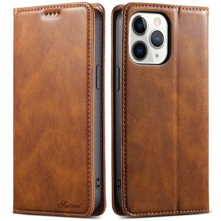 Suteni J02 Oil Wax Wallet Leather Phone Case, For iPhone 11 Pro Max, For iPhone 11���������������...