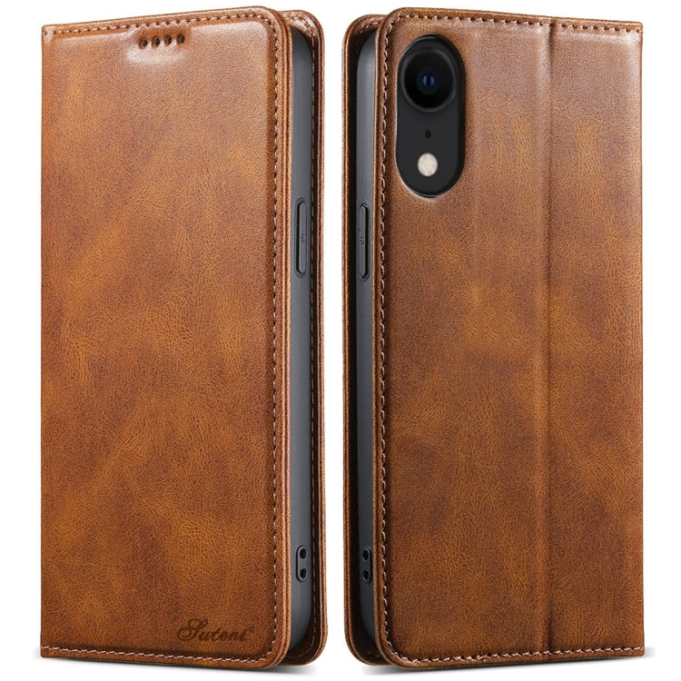 Suteni J02 Oil Wax Wallet Leather Phone Case, For iPhone 11 Pro Max, For iPhone 11���������������...