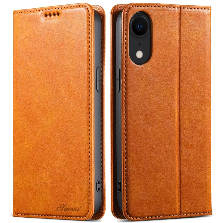 Suteni J02 Oil Wax Wallet Leather Phone Case, For iPhone 11 Pro Max, For iPhone 11���������������...