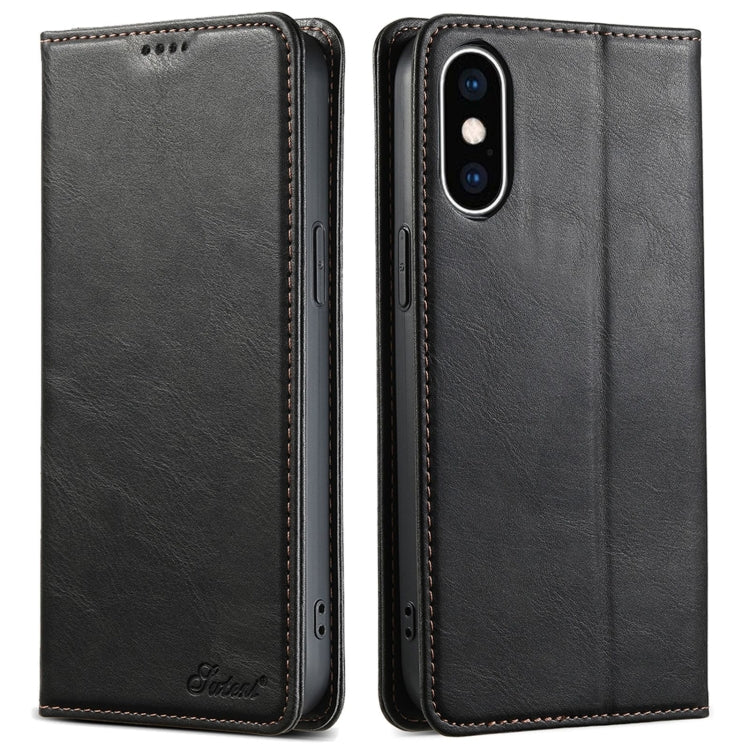 Suteni J02 Oil Wax Wallet Leather Phone Case, For iPhone 11 Pro Max, For iPhone 11���������������...