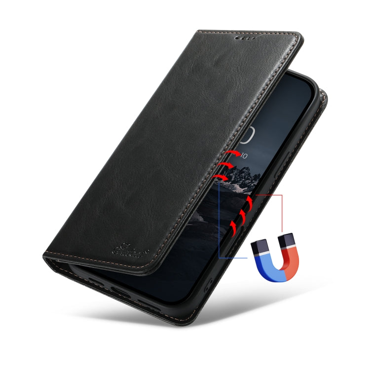 Suteni J02 Oil Wax Wallet Leather Phone Case, For iPhone 16 Pro Max, For iPhone 16 Pro�����������...