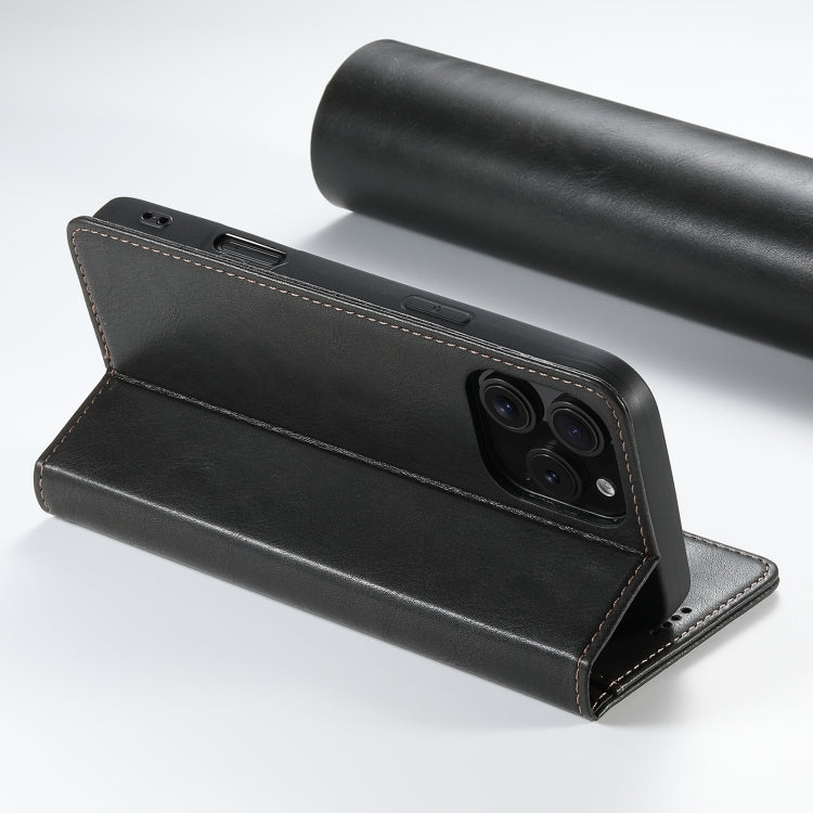 Suteni J02 Oil Wax Wallet Leather Phone Case, For iPhone 16 Pro Max, For iPhone 16 Pro�����������...