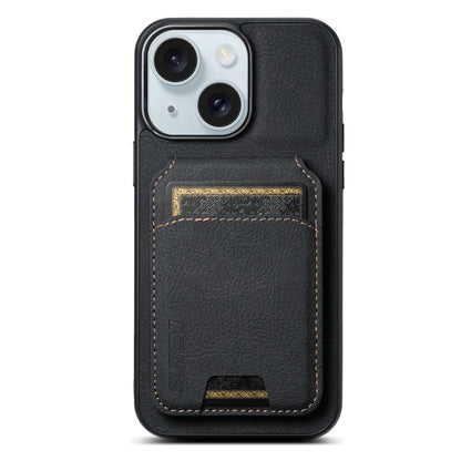 Suteni H02 Litchi Leather Card Wallet Stand Back Phone Case, For iPhone 16e, For iPhone 16 Pro Ma...