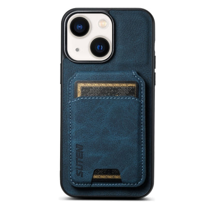 Suteni H02 Litchi Leather Card Wallet Stand Back Phone Case, For iPhone 16e, For iPhone 16 Pro Ma...