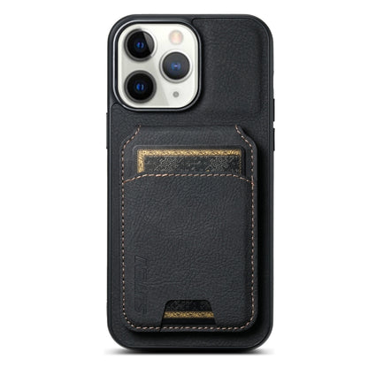 Suteni H02 Litchi Leather Card Wallet Stand Back Phone Case, For iPhone 16e, For iPhone 16 Pro Ma...