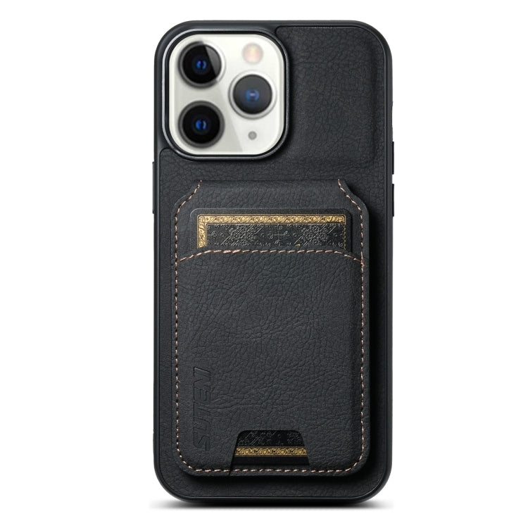Suteni H02 Litchi Leather Card Wallet Stand Back Phone Case, For iPhone 11, For iPhone 11 Pro����...