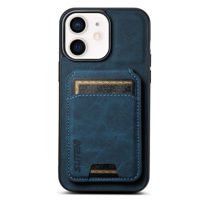 Suteni H02 Litchi Leather Card Wallet Stand Back Phone Case, For iPhone 16e, For iPhone 16 Pro Ma...