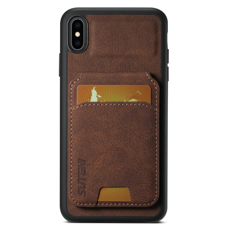 Suteni H02 Litchi Leather Card Wallet Stand Back Phone Case, For iPhone 11, For iPhone 11 Pro����...