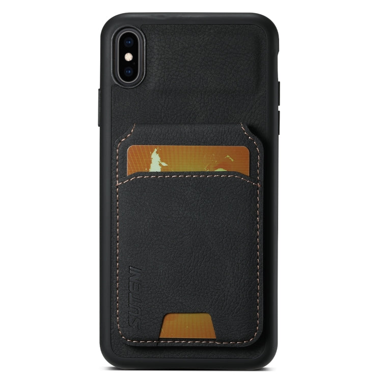 Suteni H02 Litchi Leather Card Wallet Stand Back Phone Case, For iPhone 11, For iPhone 11 Pro����...