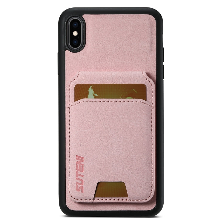 Suteni H02 Litchi Leather Card Wallet Stand Back Phone Case, For iPhone 11, For iPhone 11 Pro����...