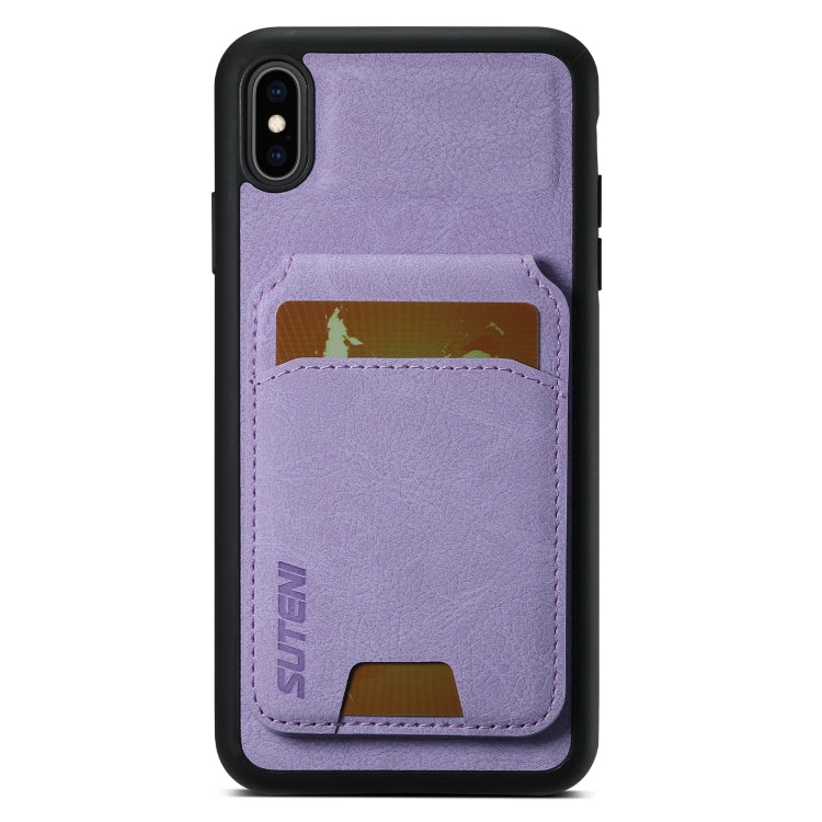 Suteni H02 Litchi Leather Card Wallet Stand Back Phone Case, For iPhone 11, For iPhone 11 Pro����...