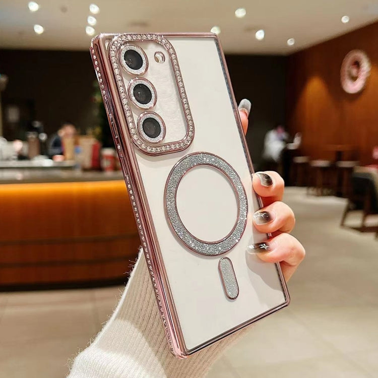 Diamond Gradient Plated MagSafe TPU Phone Case, For Samsung Galaxy S25 5G������������������������...