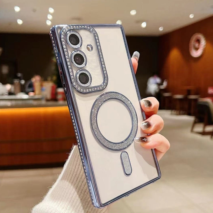 Diamond Gradient Plated MagSafe TPU Phone Case, For Samsung Galaxy S25 5G������������������������...