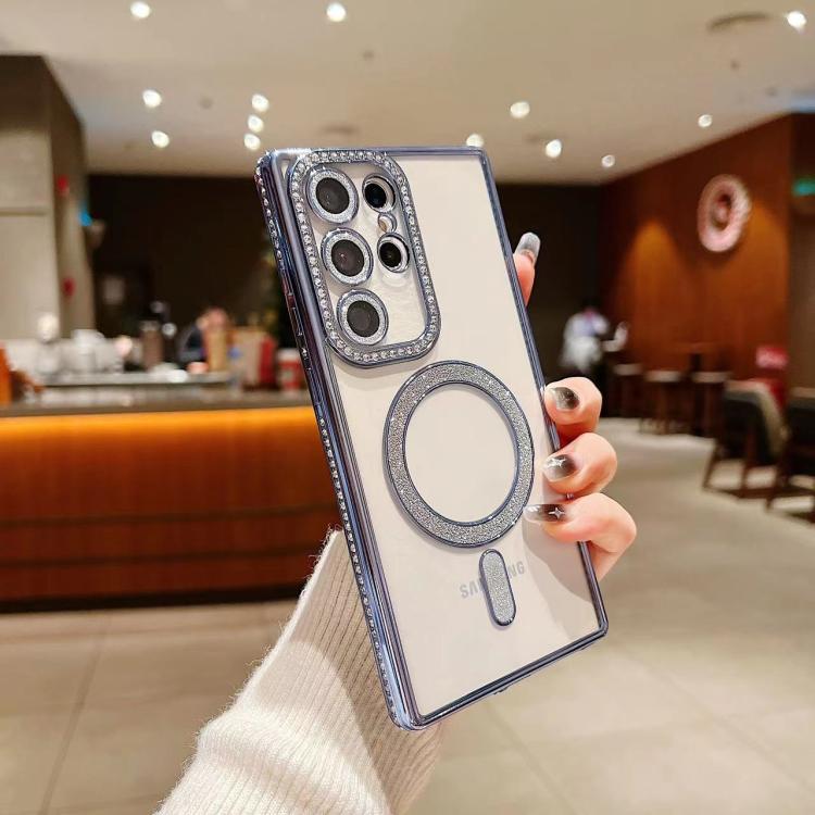 Diamond Gradient Plated MagSafe TPU Phone Case