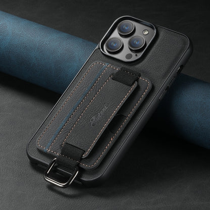 Suteni H13 Litchi Leather Wrist Strap Wallet Back Phone Case, For iPhone 11, For iPhone 11 Pro���...