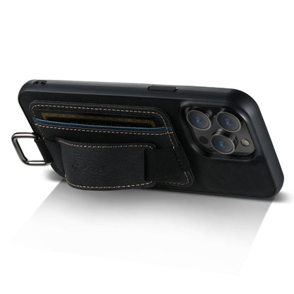Suteni H13 Litchi Leather Wrist Strap Wallet Back Phone Case, For iPhone 11, For iPhone 11 Pro���...