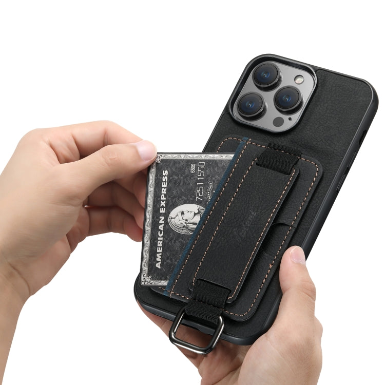 Suteni H13 Litchi Leather Wrist Strap Wallet Back Phone Case, For iPhone 11, For iPhone 11 Pro���...